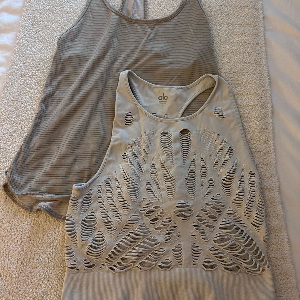 Lululemon & Alo sports tank combo